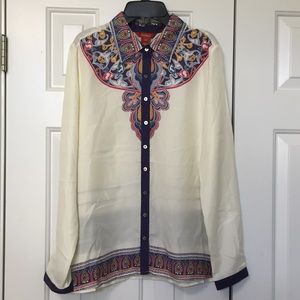 Beautiful Sundance silk blouse sz M